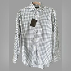 THOMAS DEAN COLLECTION - Collared, classic shirt w accent lines Sz 14.5R ✨NWT✨